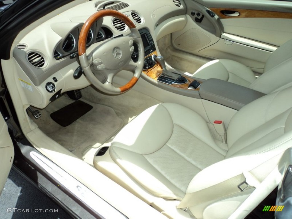 Stone Interior 2005 Mercedes-Benz SL 500 Roadster Photo #52251994