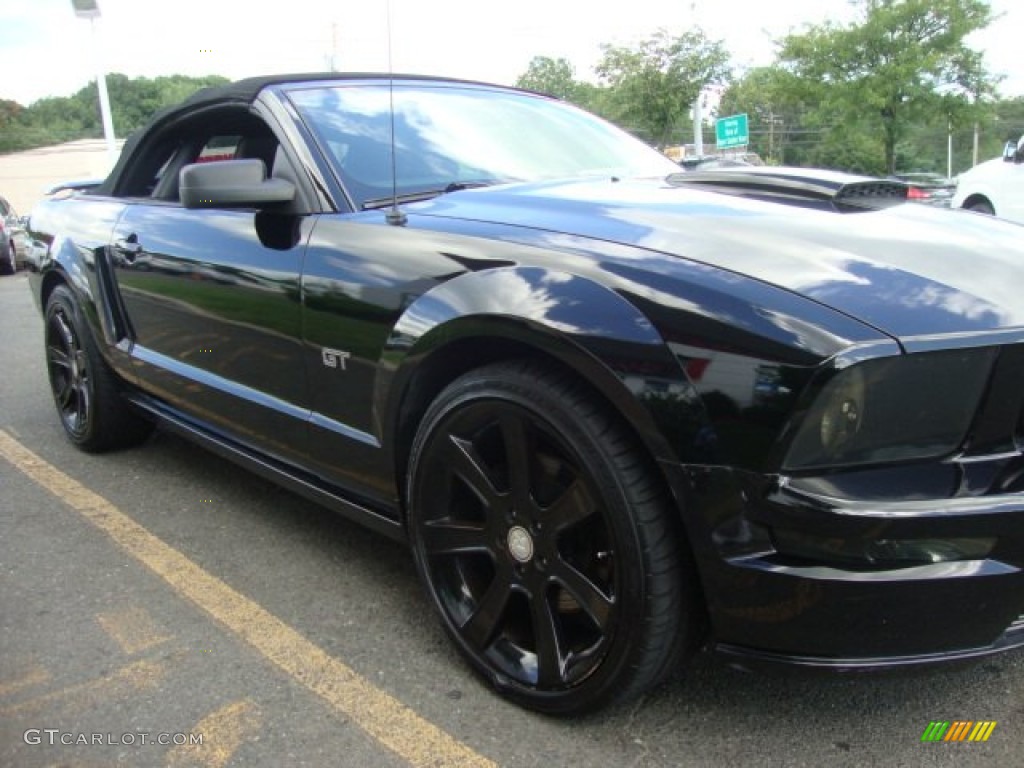 2008 Mustang GT Premium Convertible - Black / Dark Charcoal photo #9