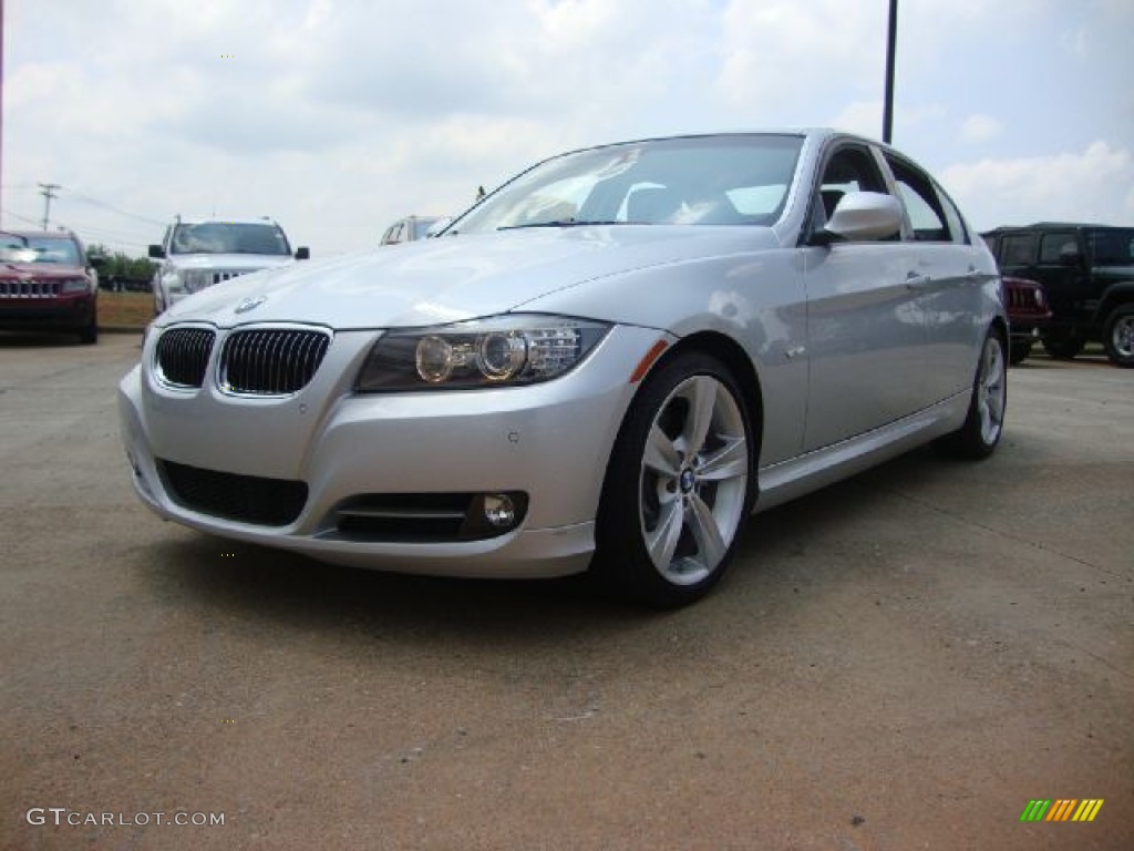 2009 3 Series 335i Sedan - Titanium Silver Metallic / Black photo #7