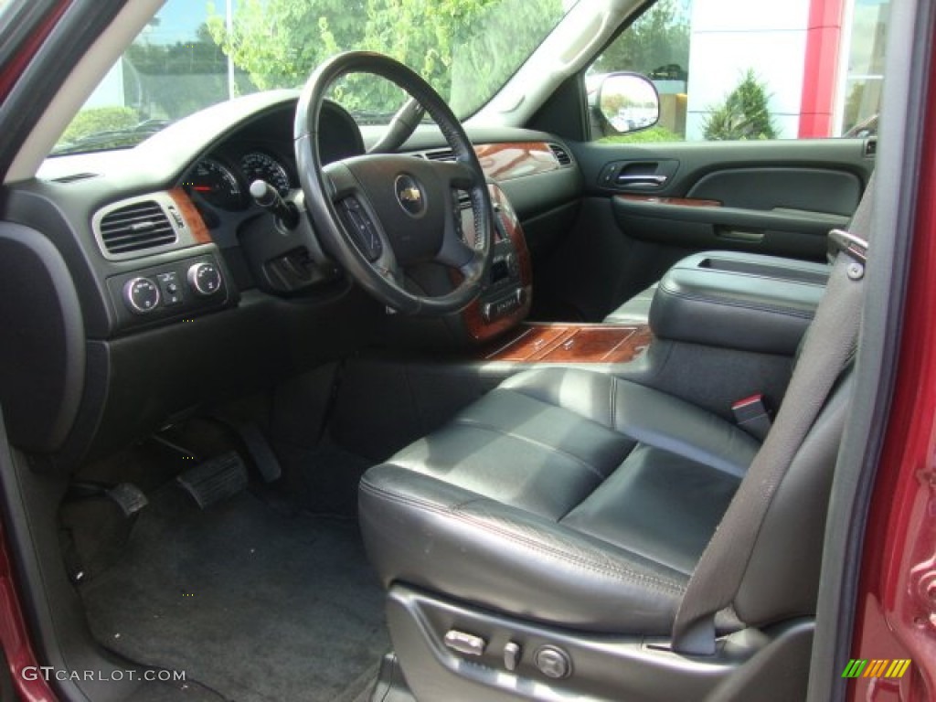 Ebony Interior 2008 Chevrolet Avalanche LTZ 4x4 Photo #52253365