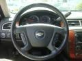 Ebony 2008 Chevrolet Avalanche LTZ 4x4 Steering Wheel