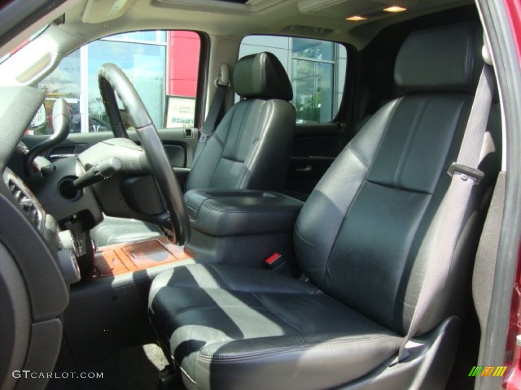 Ebony Interior 2008 Chevrolet Avalanche LTZ 4x4 Photo #52253452