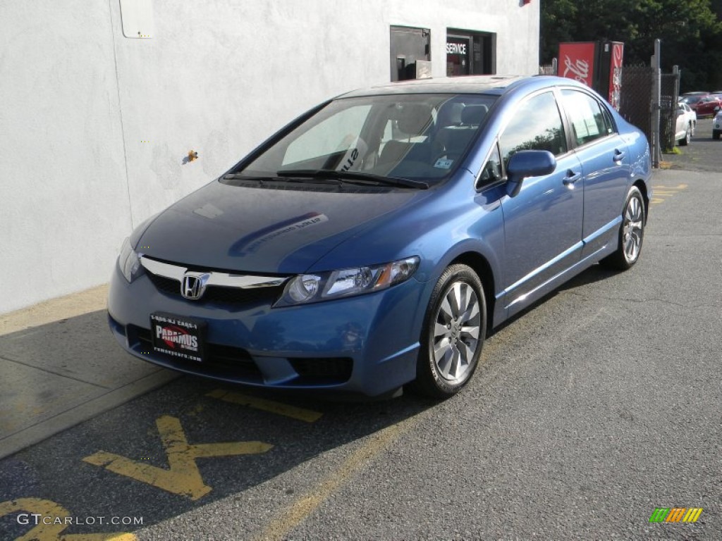 2009 Civic EX Sedan - Atomic Blue Metallic / Gray photo #1