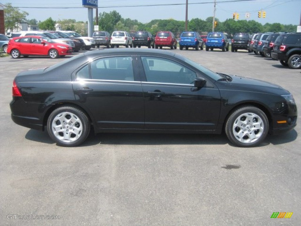 2012 Fusion SEL - Black / Charcoal Black photo #3