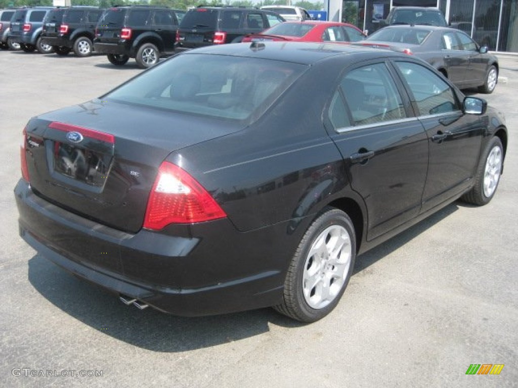 2012 Fusion SEL - Black / Charcoal Black photo #4