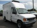 Oxford White 2005 Ford E Series Cutaway E350 Commercial Utility Truck