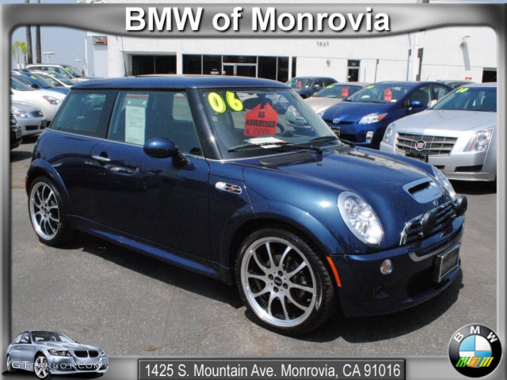 2006 Cooper S Hardtop - Space Blue Metallic / Black/Panther Black photo #1