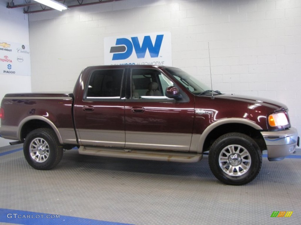 2002 F150 King Ranch SuperCrew 4x4 - Chestnut Metallic / Castano Brown Leather photo #5