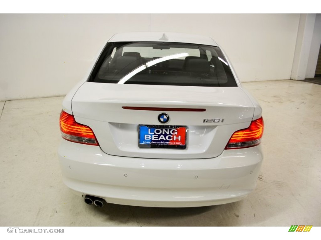 2009 1 Series 128i Coupe - Alpine White / Black photo #6