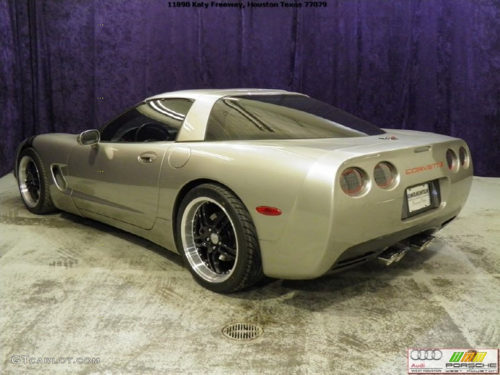 2000 Corvette Coupe - Light Pewter Metallic / Black photo #6
