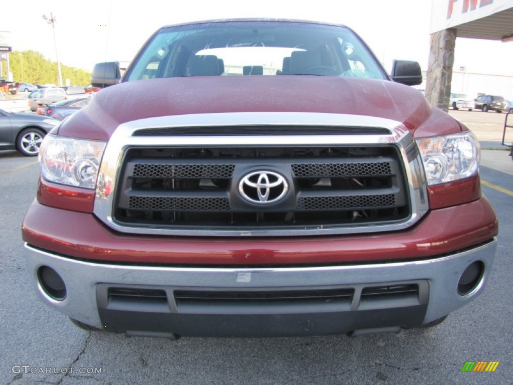 2010 Tundra Double Cab 4x4 - Radiant Red / Graphite Gray photo #2