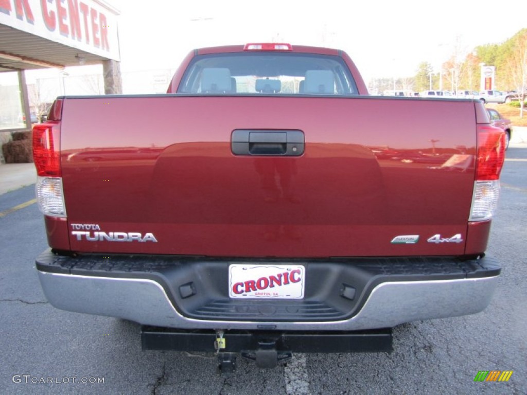2010 Tundra Double Cab 4x4 - Radiant Red / Graphite Gray photo #6