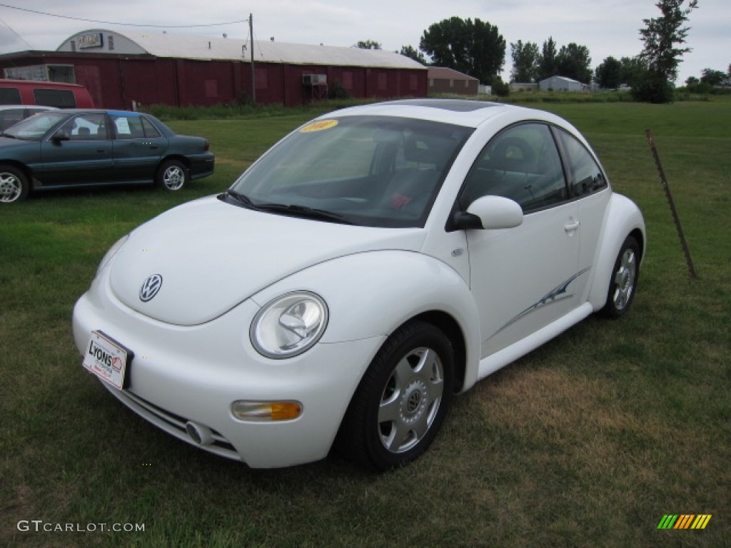 Cool White Volkswagen New Beetle