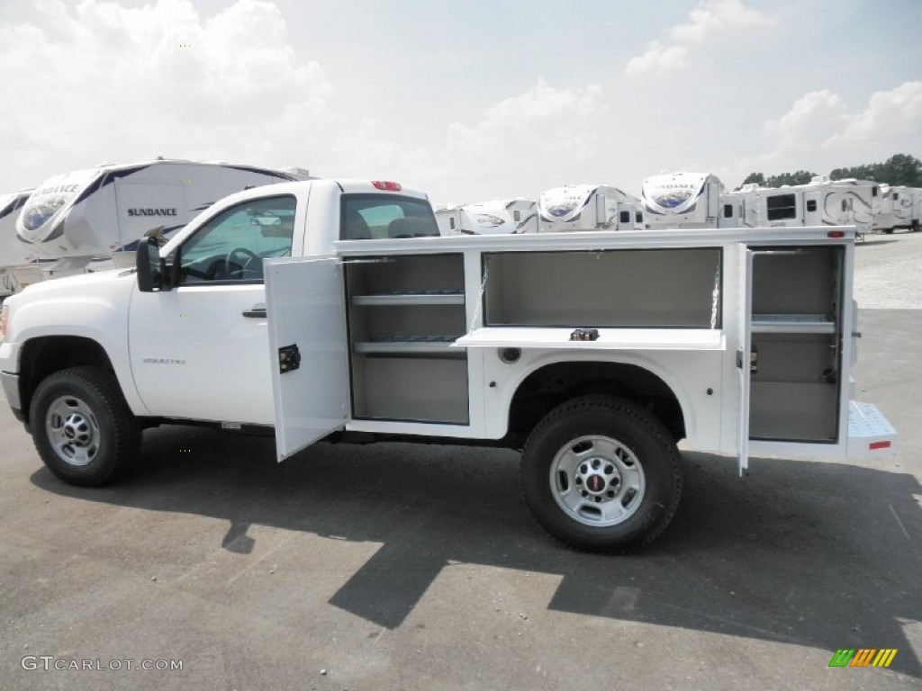 Summit White 2011 GMC Sierra 2500HD Work Truck Regular Cab Commercial Exterior Photo #52261744