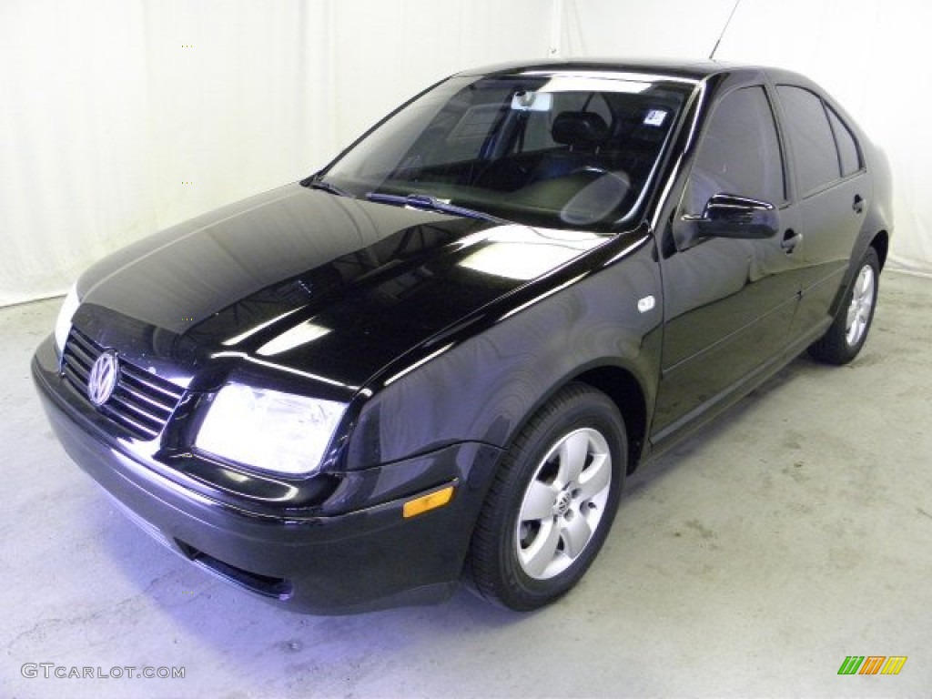 2003 Jetta GLS TDI Sedan - Black / Black photo #3