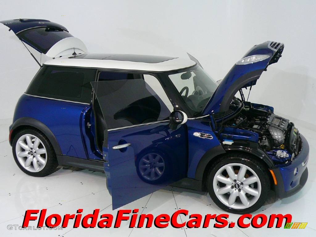 2003 Cooper S Hardtop - Indi Blue Metallic / Panther Black photo #5