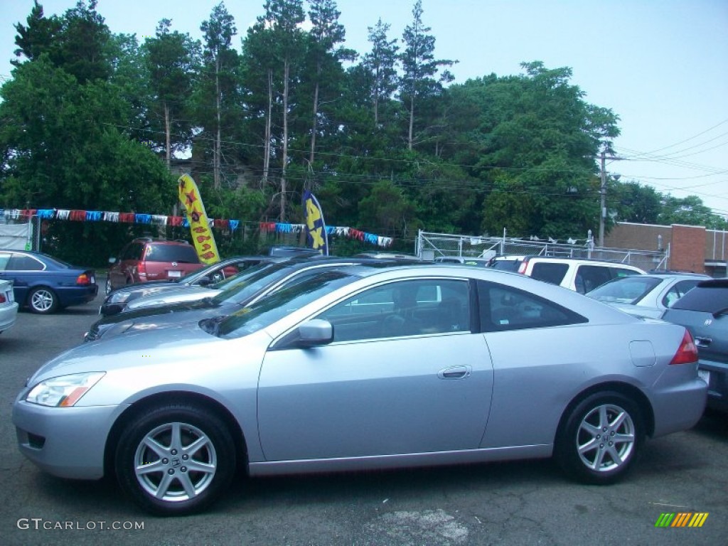 2003 Accord EX V6 Coupe - Satin Silver Metallic / Black photo #15