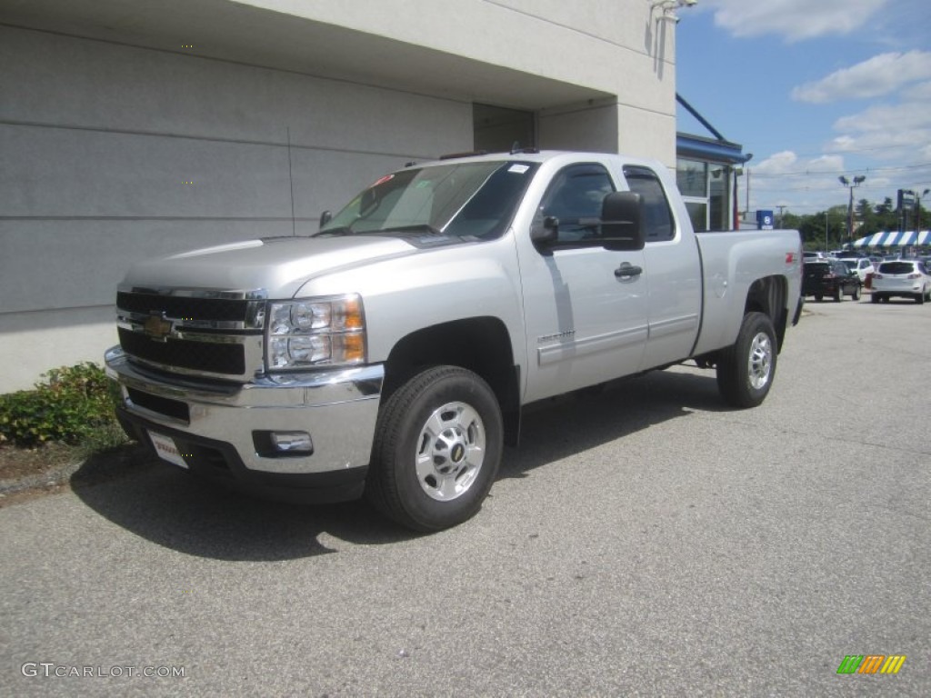 2011 Sheer Silver Metallic Chevrolet Silverado 2500hd Lt Extended Cab 4x4 52256045 Gtcarlot