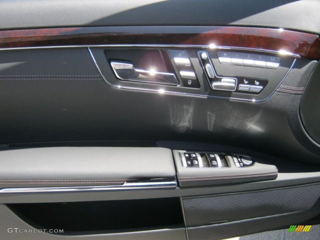 2012 Mercedes-Benz S 63 AMG Sedan AMG Black Door Panel Photo #52263388