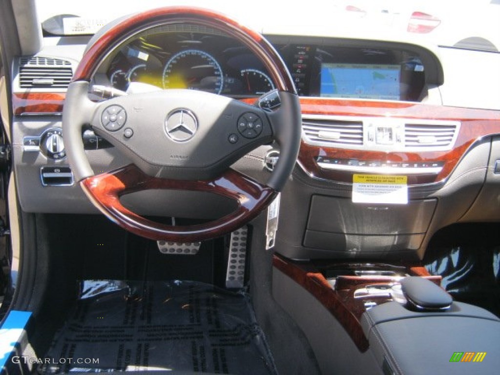 2012 Mercedes-Benz S 63 AMG Sedan AMG Black Dashboard Photo #52263433