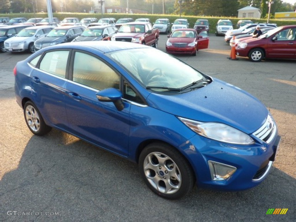 Blue Flame Metallic 2011 Ford Fiesta SEL Sedan Exterior Photo #52264102
