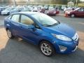 2011 Blue Flame Metallic Ford Fiesta SEL Sedan  photo #6