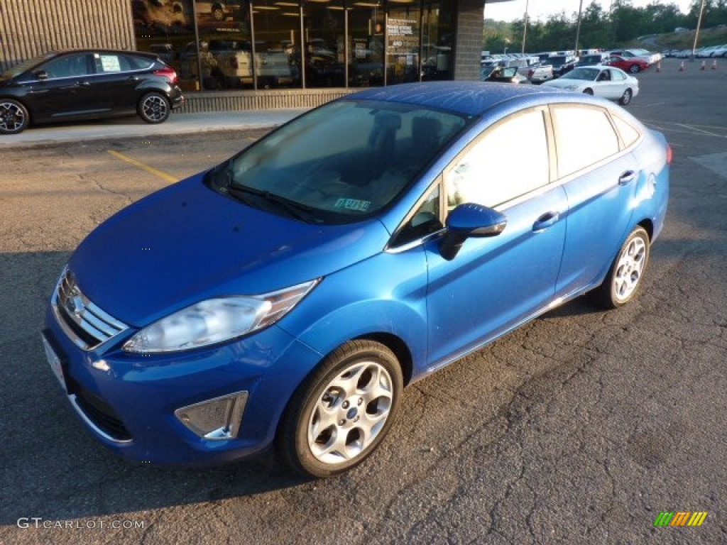 Blue Flame Metallic 2011 Ford Fiesta SEL Sedan Exterior Photo #52264126
