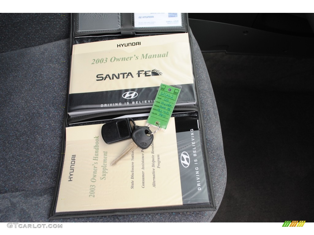 2003 Hyundai Santa Fe GLS 4WD Books/Manuals Photo #52264276