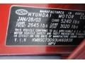 2003 Hyundai Santa Fe GLS 4WD Info Tag