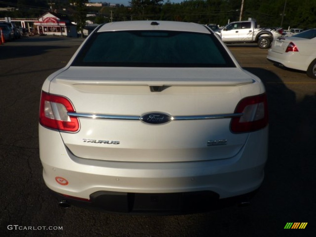 2010 Taurus SHO AWD - White Platinum Metallic Tri-Coat / Charcoal Black/Umber Brown photo #3