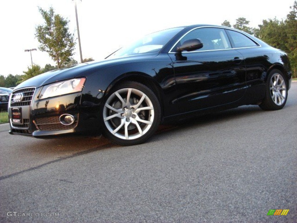 2010 A5 2.0T quattro Coupe - Brilliant Black / Black photo #2