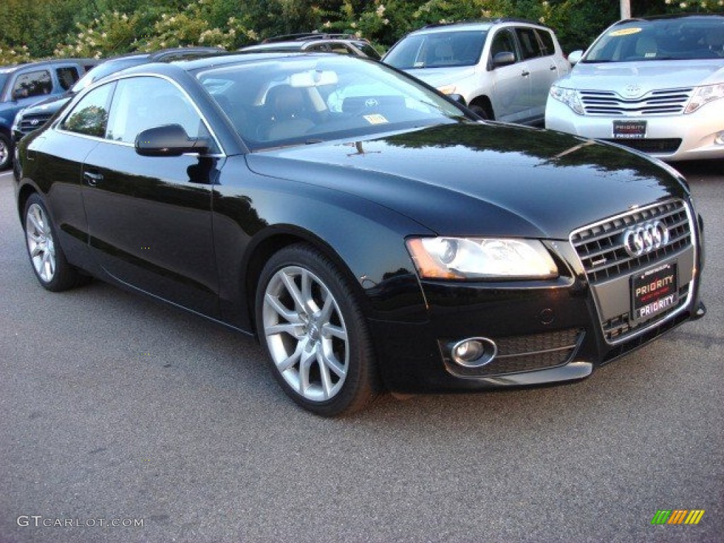 2010 A5 2.0T quattro Coupe - Brilliant Black / Black photo #6