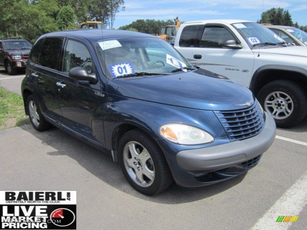 2001 PT Cruiser  - Patriot Blue Pearl / Taupe/Pearl Beige photo #1