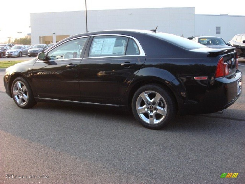 2008 Malibu LT Sedan - Black Granite Metallic / Titanium Gray photo #3