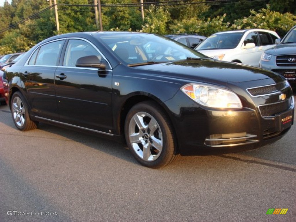 2008 Malibu LT Sedan - Black Granite Metallic / Titanium Gray photo #6