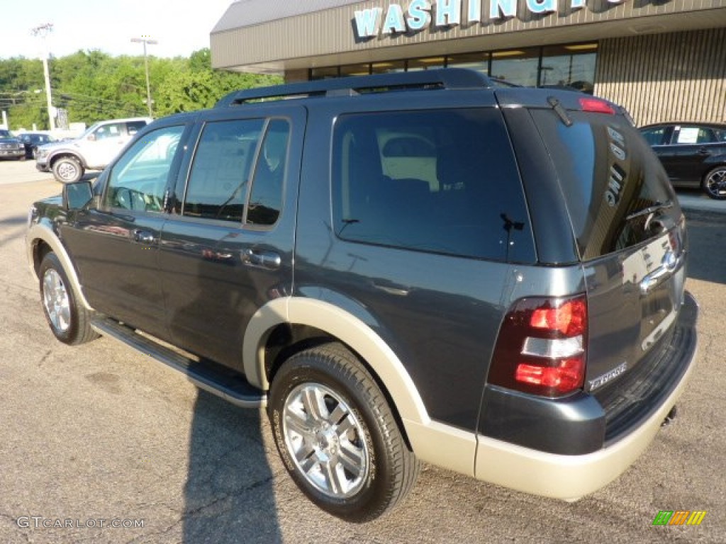 2010 Explorer Eddie Bauer 4x4 - Black Pearl Slate Metallic / Black/Camel photo #2