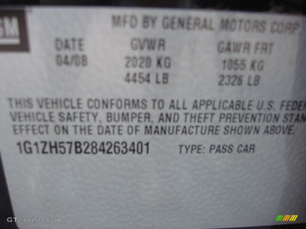 2008 Malibu LT Sedan - Black Granite Metallic / Titanium Gray photo #25