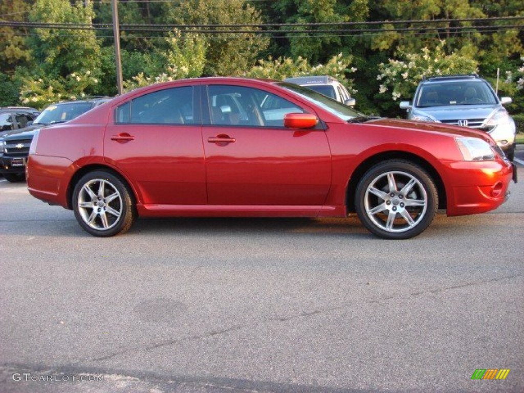 Rave Red 2008 Mitsubishi Galant RALLIART Exterior Photo #52266373
