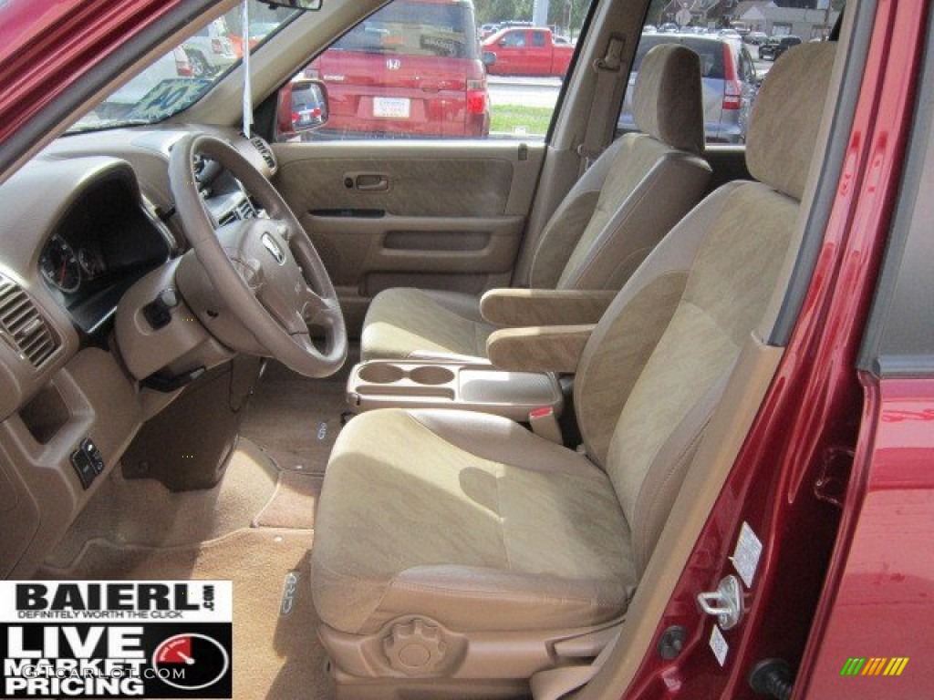 2004 CR-V EX 4WD - Chianti Red Pearl / Saddle photo #9