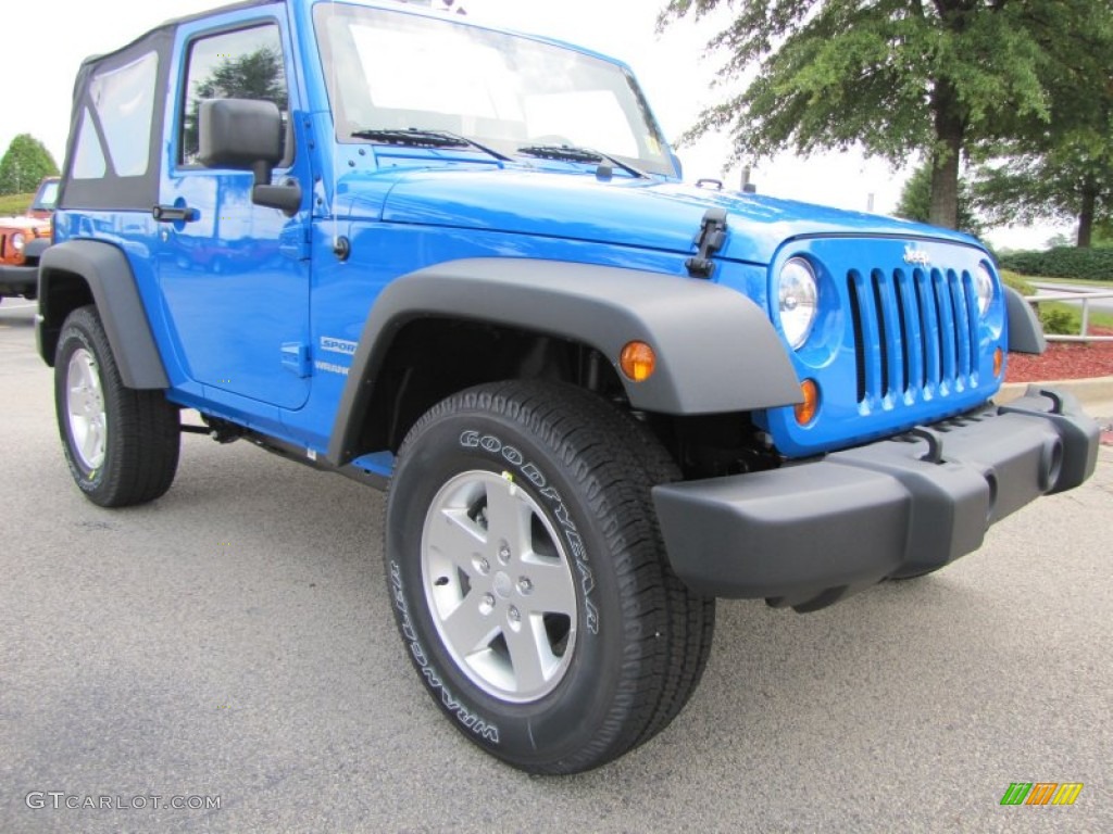 2011 Wrangler Sport S 4x4 - Cosmos Blue / Black photo #4