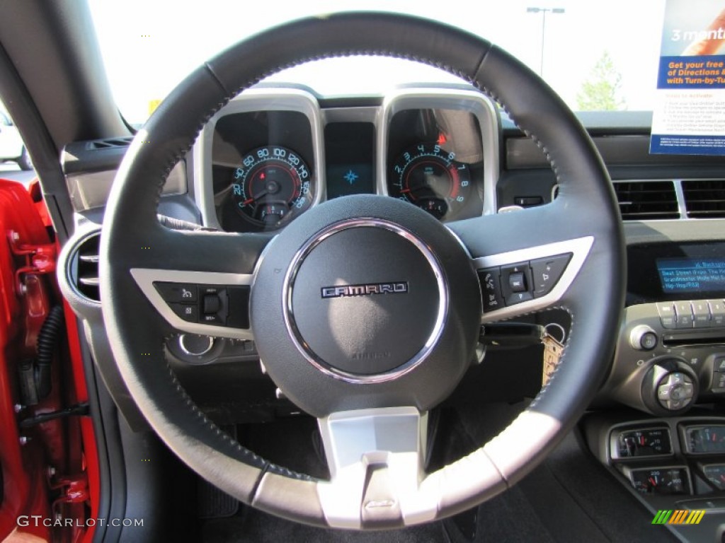 2010 Chevrolet Camaro SS/RS Coupe Black Steering Wheel Photo #52267645