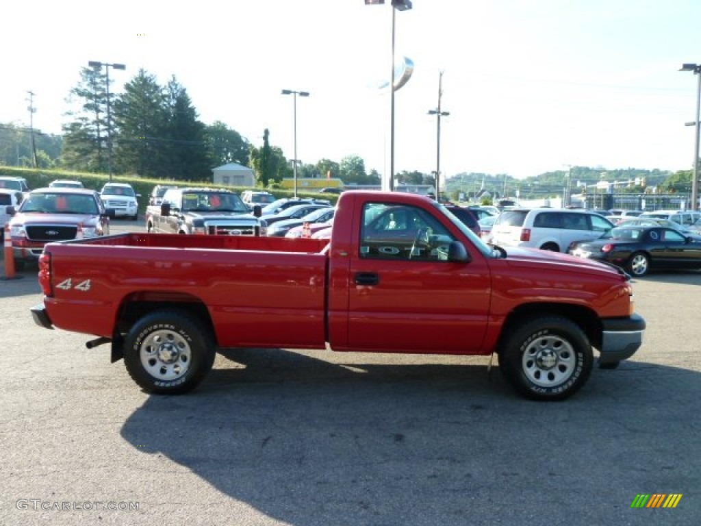 2005 Silverado 1500 Regular Cab 4x4 - Victory Red / Dark Charcoal photo #5