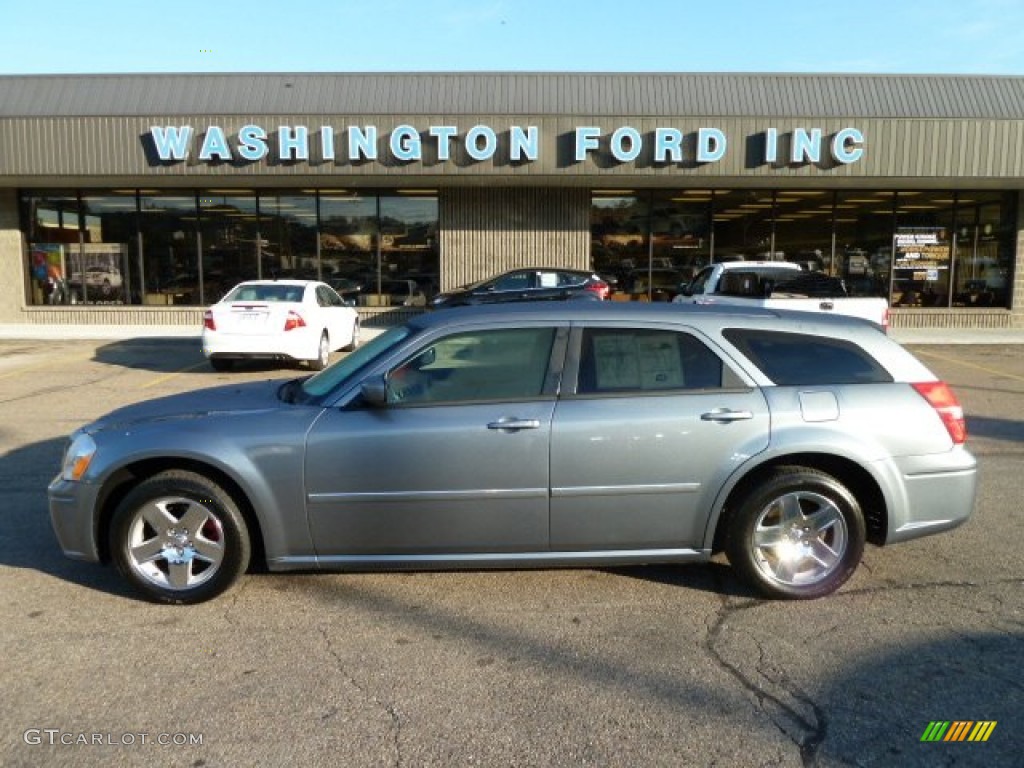 Silver Steel Metallic Dodge Magnum