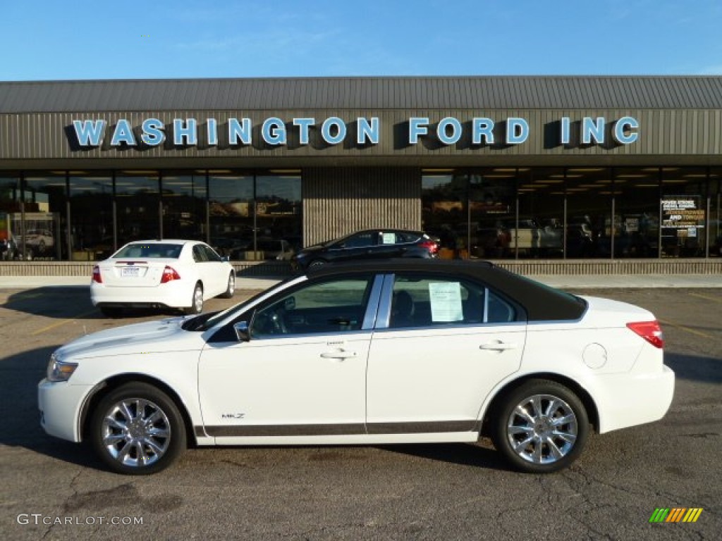 2008 MKZ AWD Sedan - White Suede / Dark Charcoal photo #1