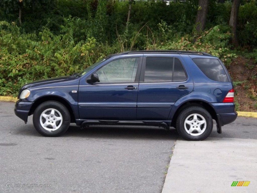 2001 ML 320 4Matic - Azure Blue Metallic / Java photo #2