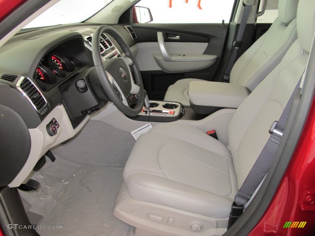 Light Titanium Interior 2012 GMC Acadia SLT Photo #52269880