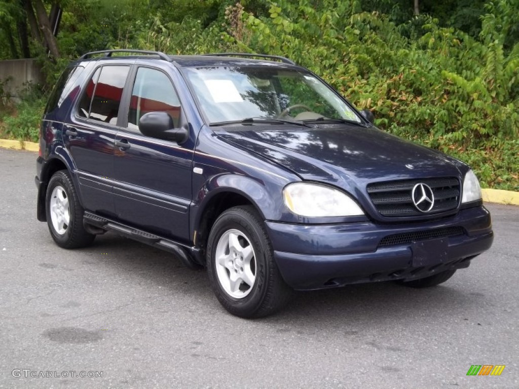 2001 ML 320 4Matic - Azure Blue Metallic / Java photo #4
