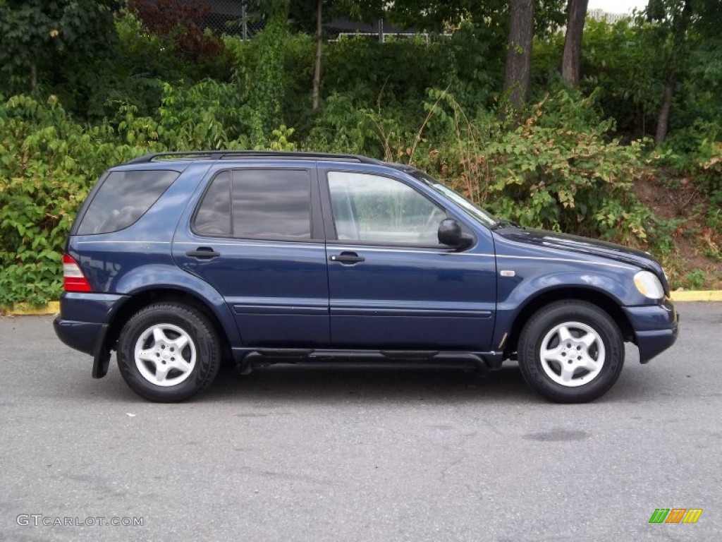 2001 ML 320 4Matic - Azure Blue Metallic / Java photo #5
