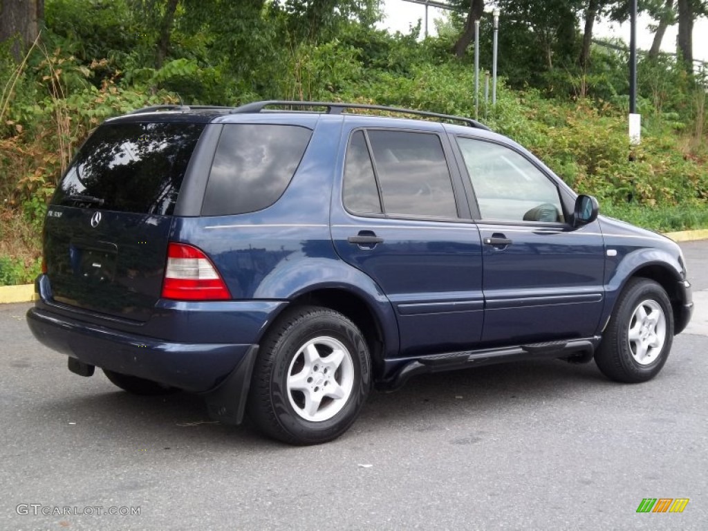 2001 ML 320 4Matic - Azure Blue Metallic / Java photo #6