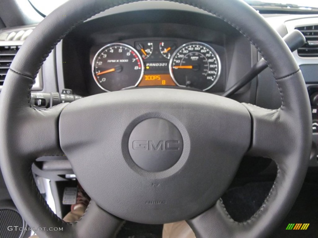 2012 GMC Canyon SLE Extended Cab Ebony Steering Wheel Photo #52270141